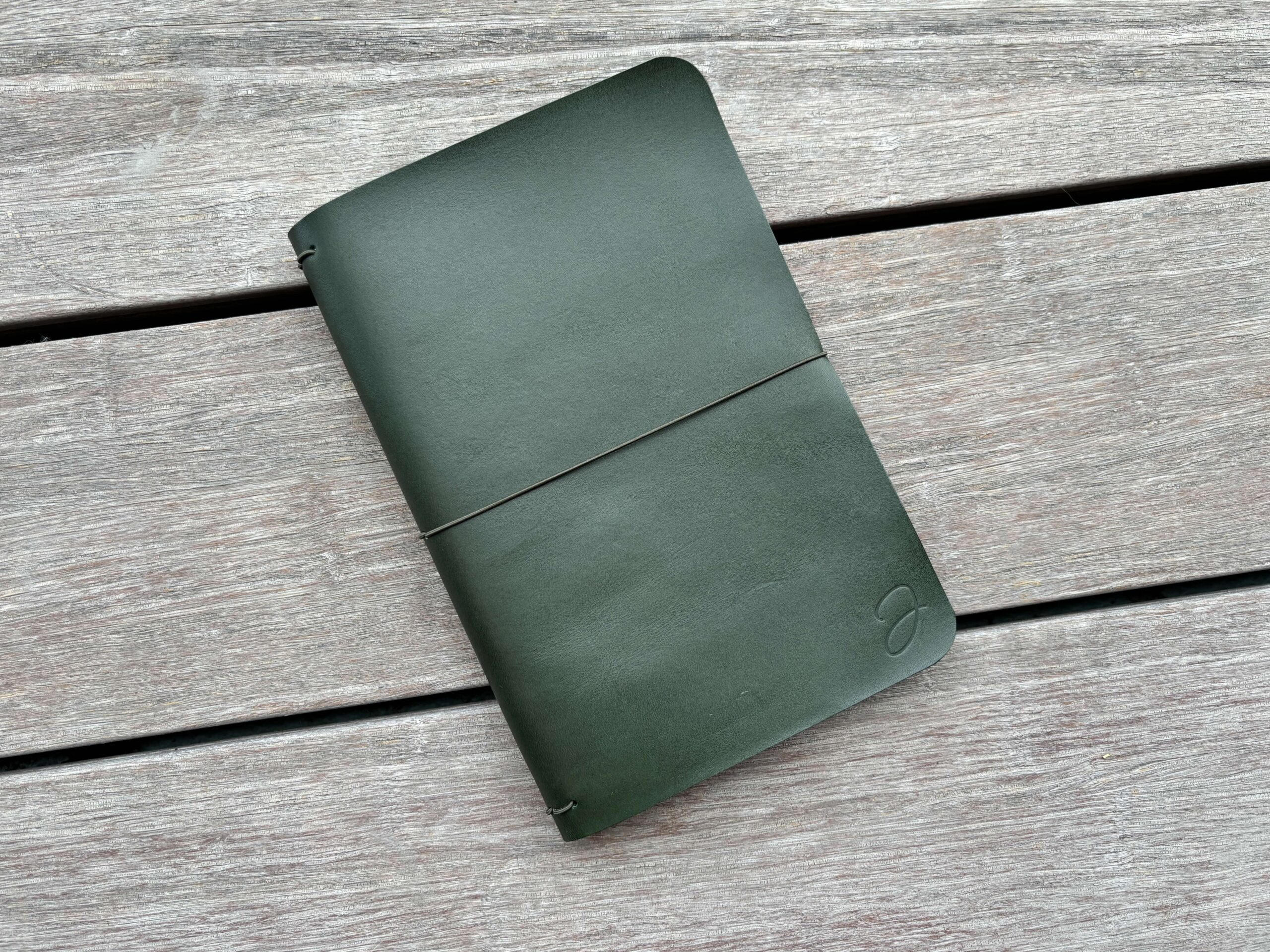 Bifold Leather Journal, Essential Cover, Slim Refillable Notebook, Personalized Travelers Journal, A5 A6 Gift - Image 3