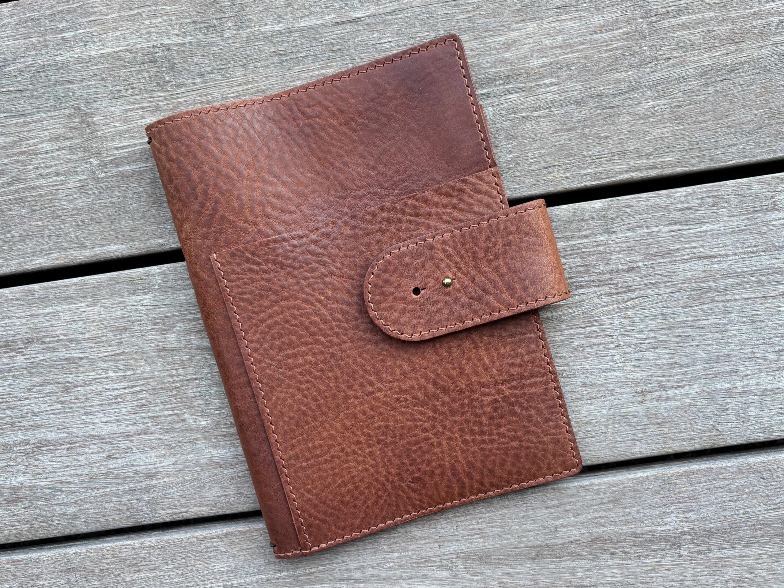 Nip & snap closure cover for A5 Hobonichi / Slim / Commit30 / Moleskine cover - Image 4