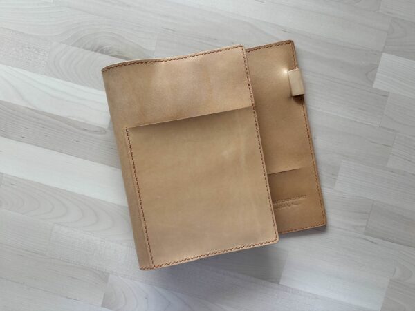 A5 Rings cover with chunky nip & snap closure - Image 4