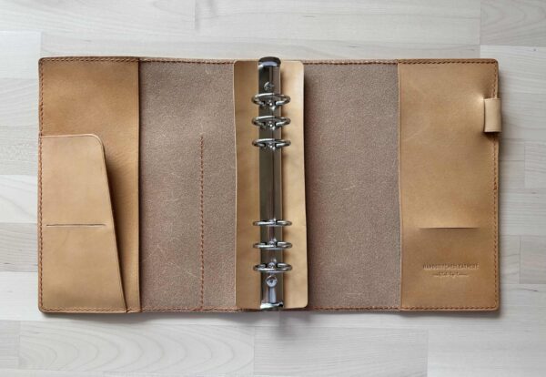 A5 Rings cover with chunky nip & snap closure - Image 6