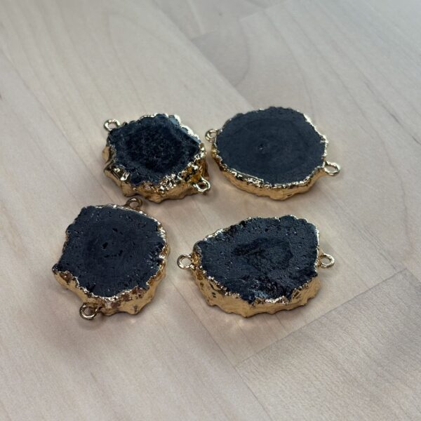 Natural agate - charm connectors - Image 10