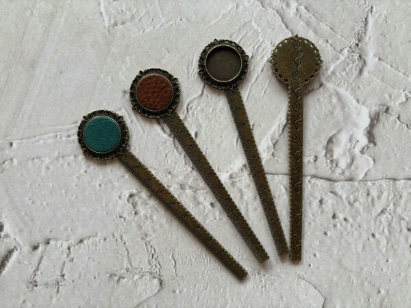 Ruler Bookmark with Cabochon Base