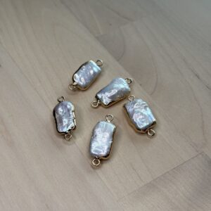 Natural Freshwater Pearl and Shell – Charm Connectors
