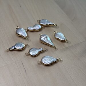 Natural Freshwater Pearl and Shell – Charm Connectors
