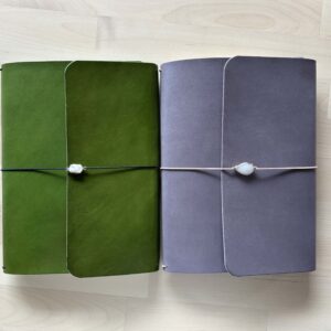 Classic trifold leather journal