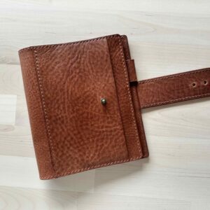 A6 / Personal rings cover with chunky nip & snap closure