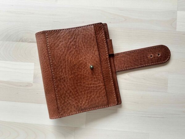 A6 / Personal rings cover with chunky nip & snap closure