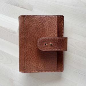 A6 / Personal rings cover with chunky nip & snap closure
