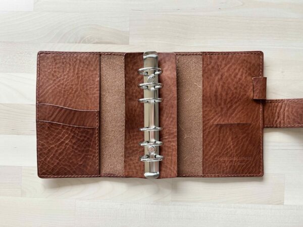 A6 / Personal rings cover with chunky nip & snap closure - Image 5