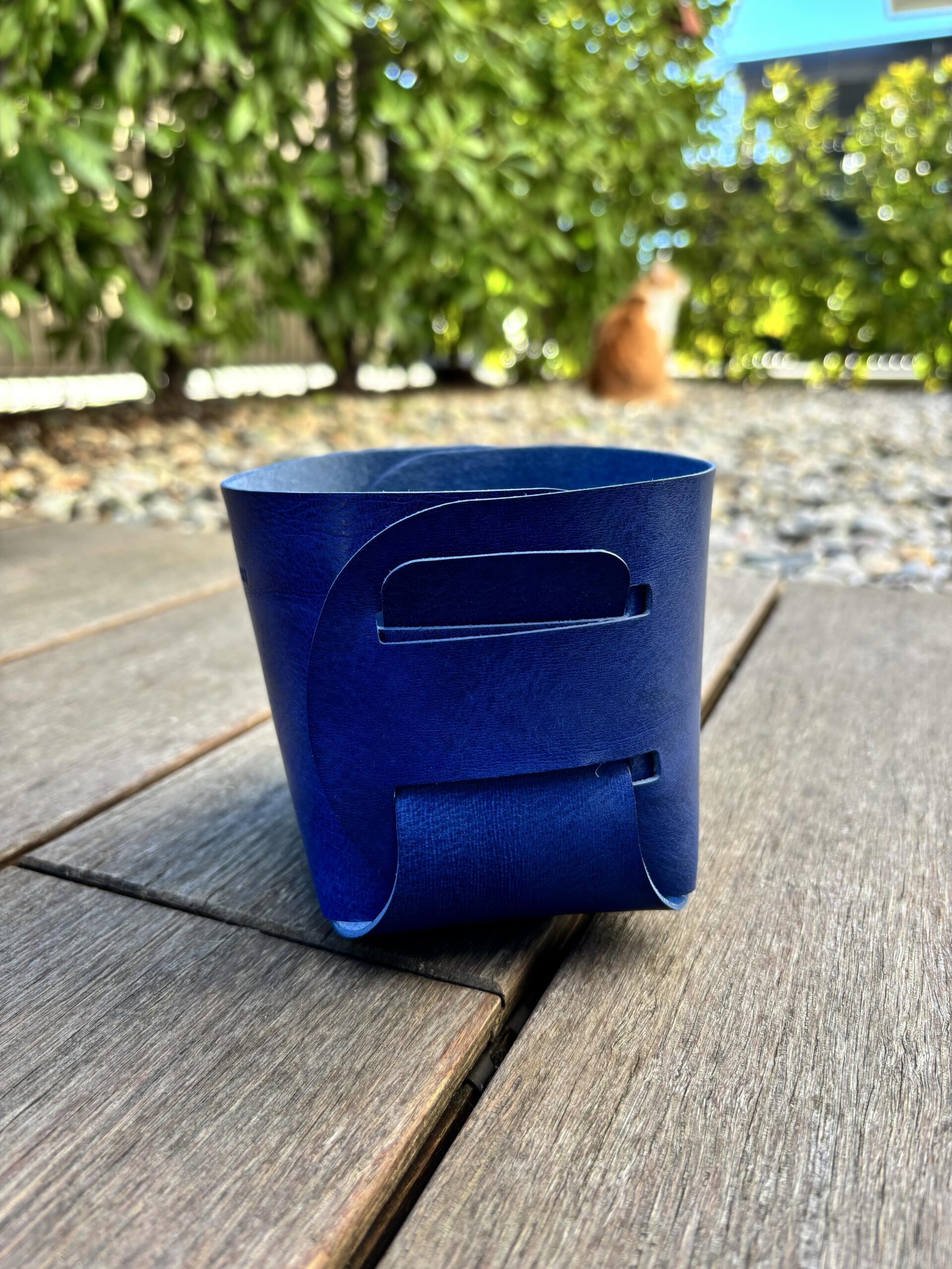 Dock – Leather 10×10×10 desk tray - Image 5