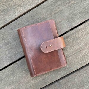 A6 / Personal rings cover with chunky nip & snap closure