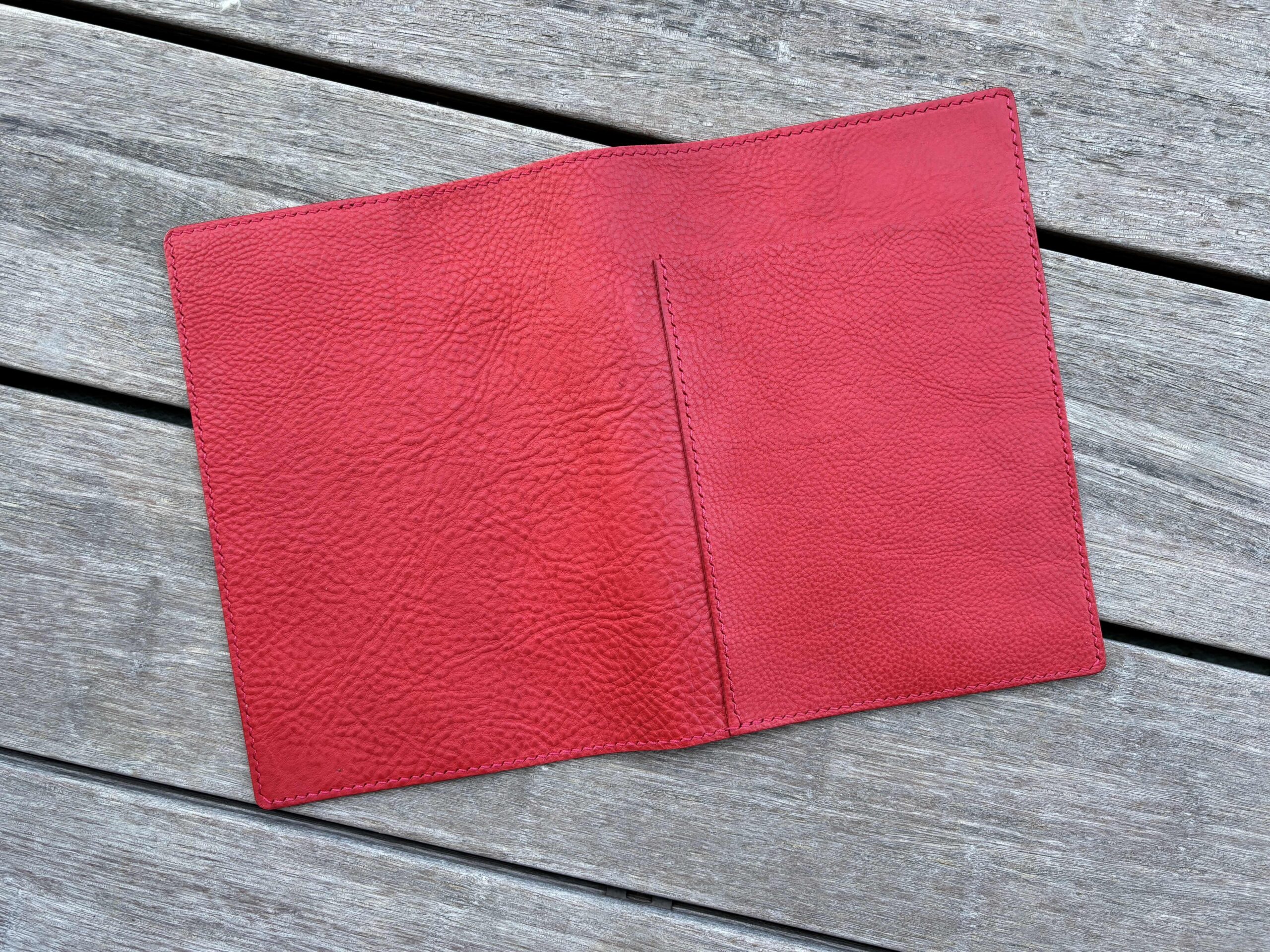 Ready to Ship Leather Journal Cover for A5 Hobonichi - Papavero - Image 2