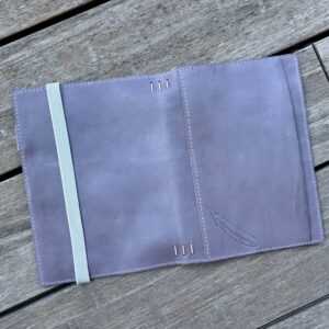 Ready to Ship Leather Journal Cover for A5 Hobonichi – Iris