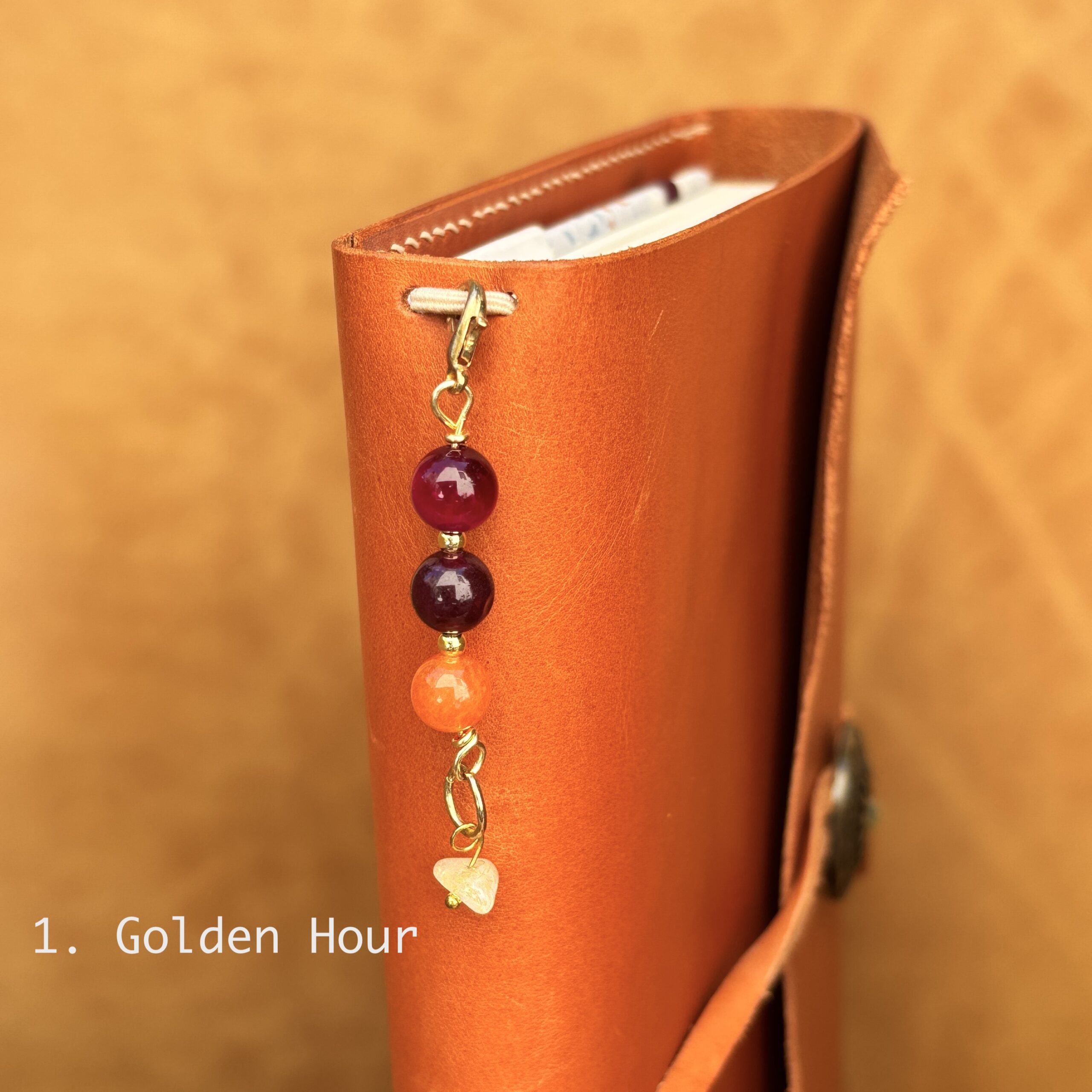 Gemstone Charm for Planner Cover, Boho Journal Accessory, Zodiac Crystal Keychain Charm - Image 4