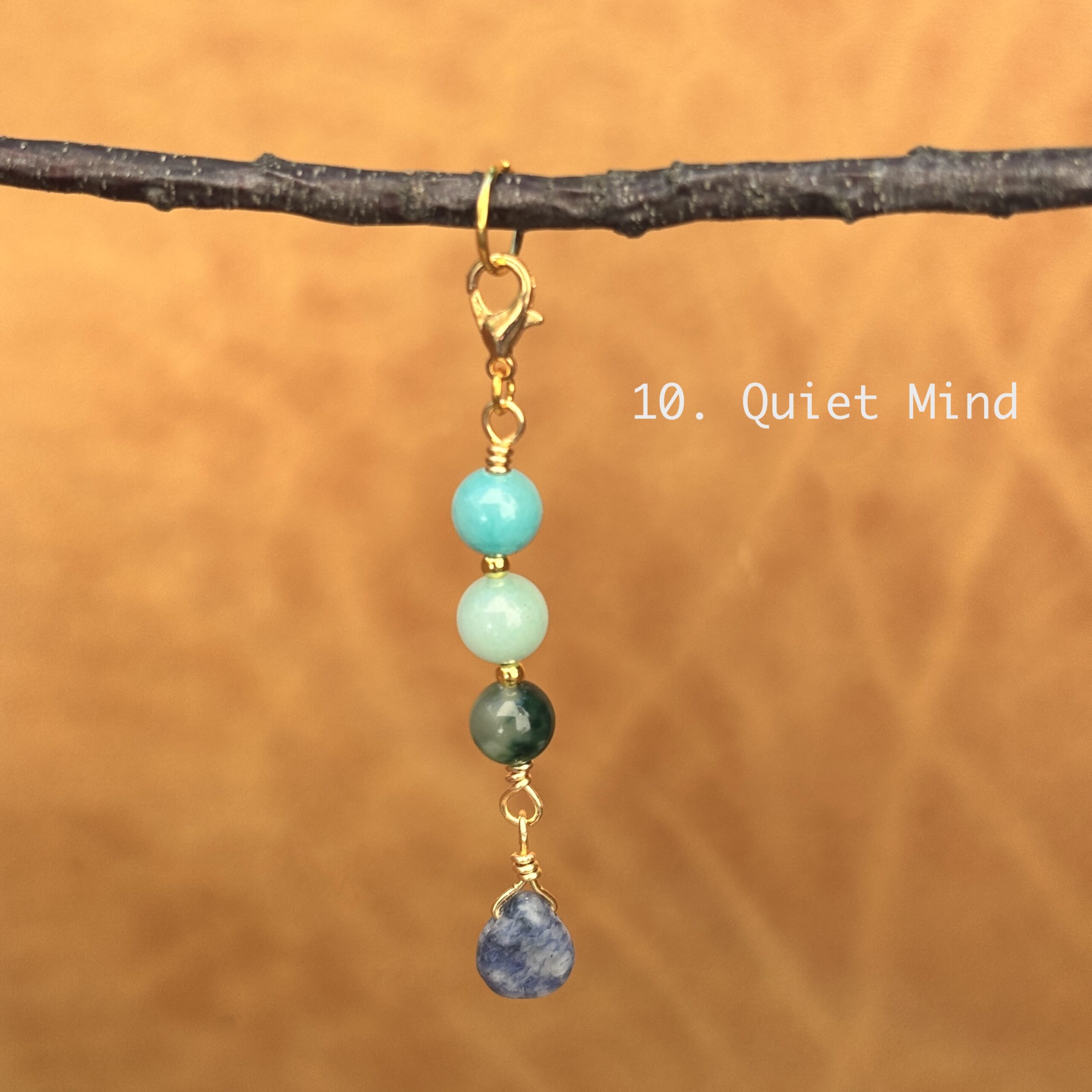 Gemstone Charm for Planner Cover, Boho Journal Accessory, Zodiac Crystal Keychain Charm - Image 20