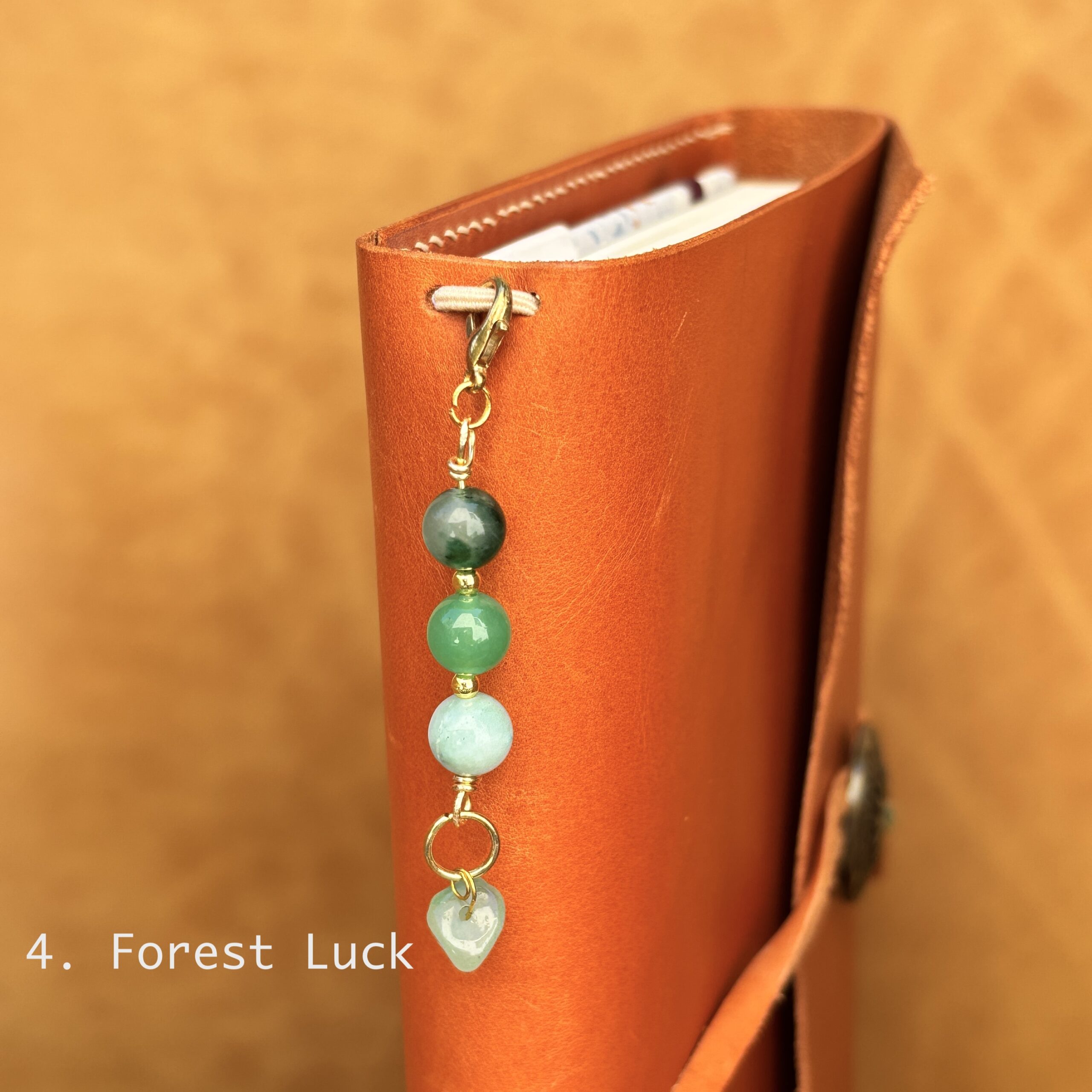 Gemstone Charm for Planner Cover, Boho Journal Accessory, Zodiac Crystal Keychain Charm - Image 9